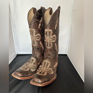 Circle G by Corral Cross Western Cowboy Boots Women’s 6.5